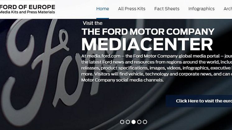 Ford online press kit center 