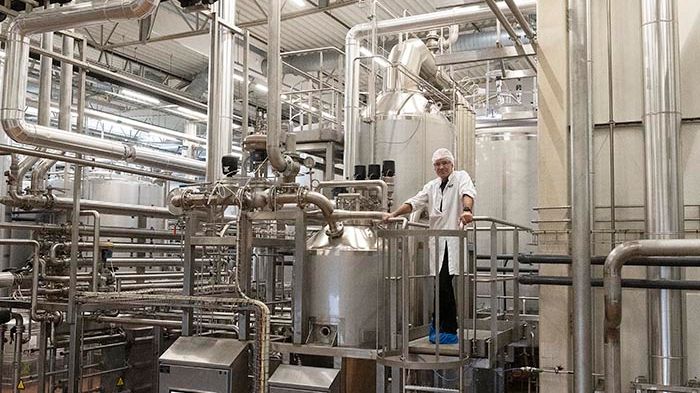 Jönköping Energi levererar ånga till Arlas produktion av laktosfria produkter. 