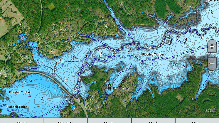 Garmin_Garmin Navionics Vision+_Screen mit hochauflösendem Satellitenbild (c) Garmin Deutschland GmbH
