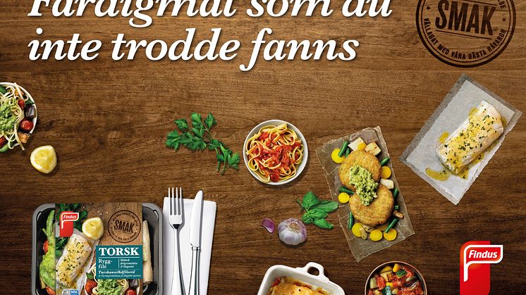Findus lanserar SMAK – färdigmat du inte trodde fanns!