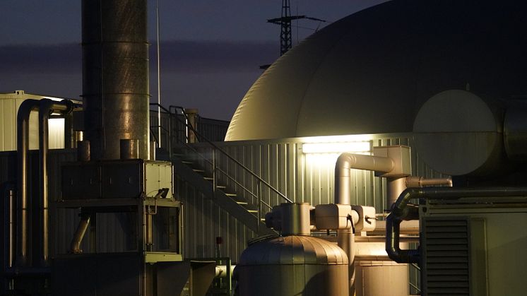 Biogasproduktion auf der Biomasseanlage in Essenheim