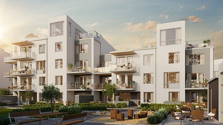 HSB brf Idrottsparken i Nykvarn. Ritad av E/S-A Arkitekter