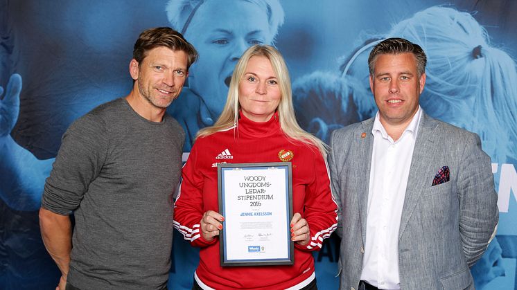 Jennie Axelsson, Stenstorps IF. Här tillsammans med Jesper Blomqvist och Mikael Tykesson