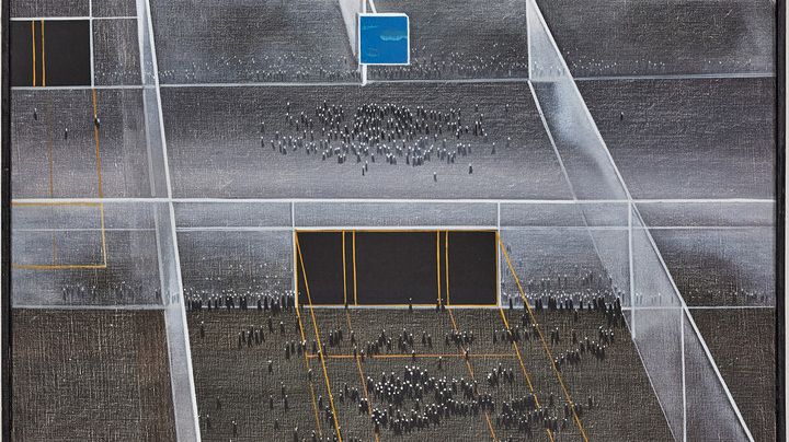 "Play-ground with blue sky", Nemesio Antunez