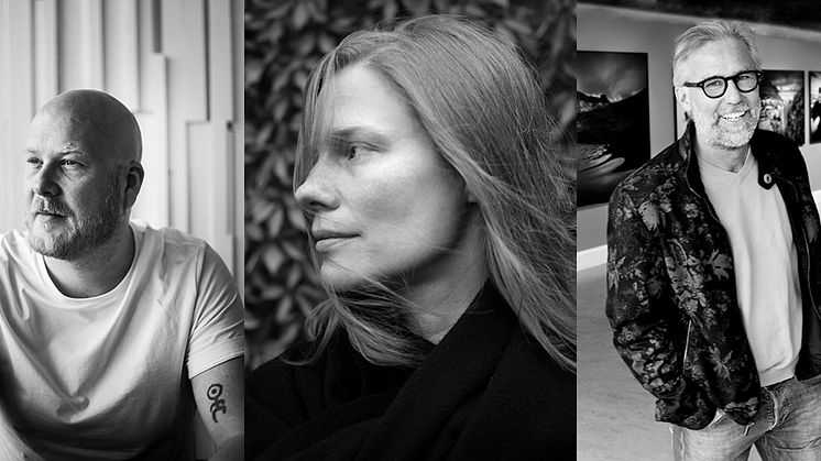 Kristoffer Granath (foto: Sarah Perfekt), Lina Scheynius (foto: Massimo Leardini) och Ragnar Axelsson (foto: Gunnlaugur Rögnvaldsson).