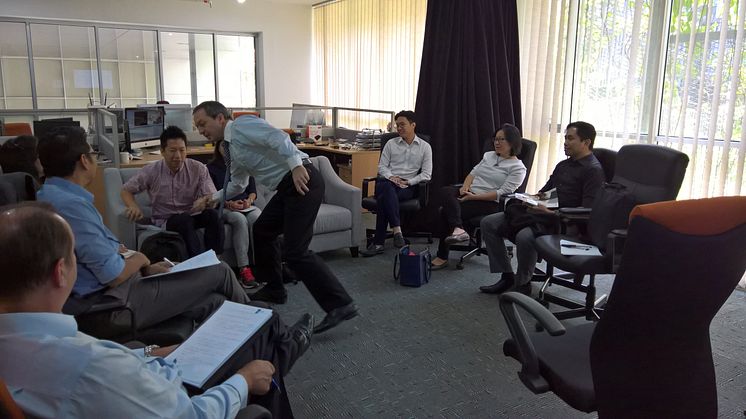 With APACD guests for KL coaching day