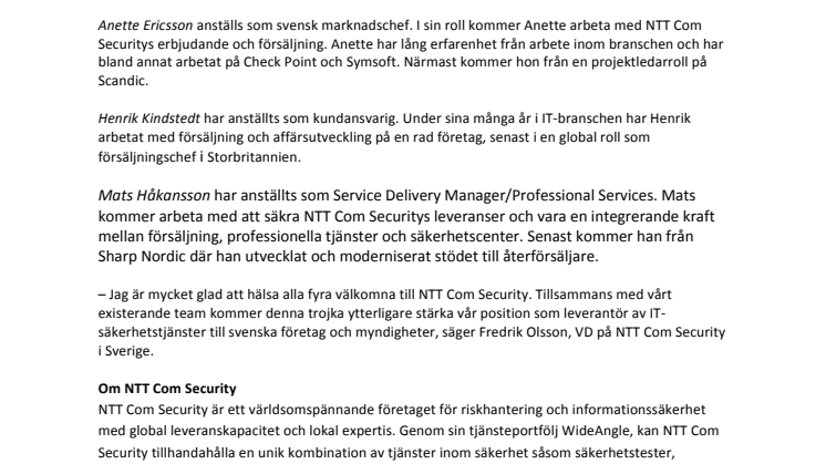 NTT Com Security i rekryteringsoffensiv