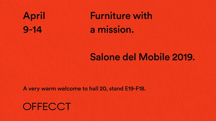 New releases of original design. Furniture with a mission.