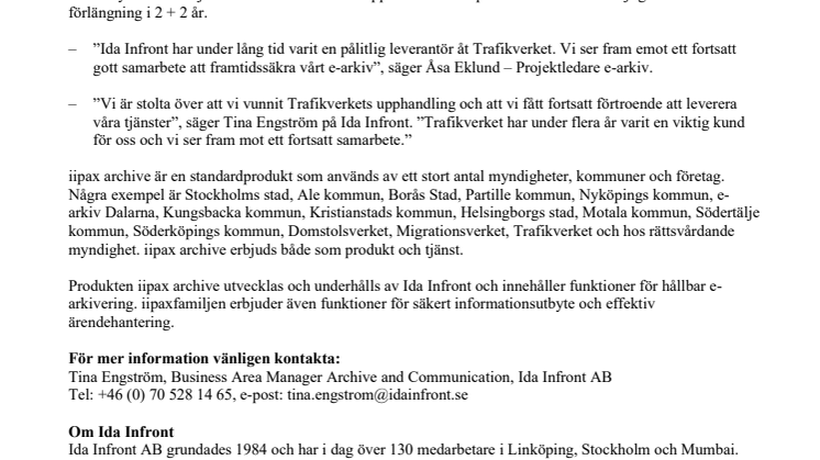 Pressmeddelande - Trafikverket väljer Ida Infronts e-arkiv iipax archive _20220215.pdf
