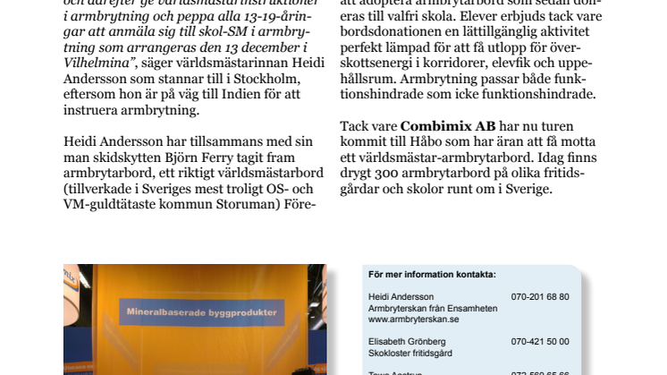 Världsmästarbesök i Håbo