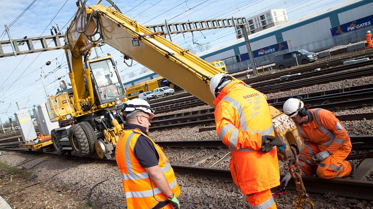 Engineers working on the East Coast Digital Programme 18-19 February 2023