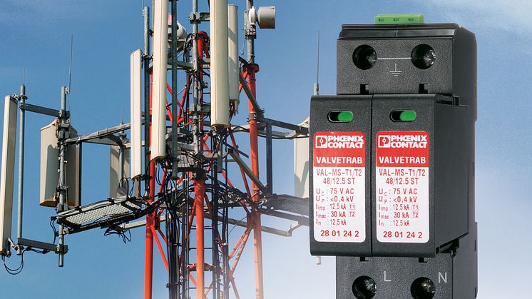 UL-godkendt overspændingsbeskyttelse til mobiltelefonsystemer