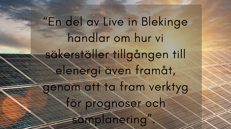 Elektrifieringens nästa steg mer lokalproducerad el