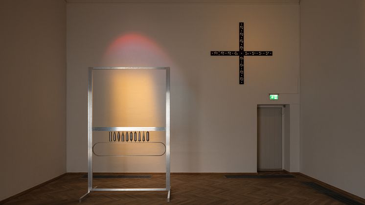 Lea Porsager, BARE EXCITATION, 2020. CALIBRATION CROSS, 2020. 
