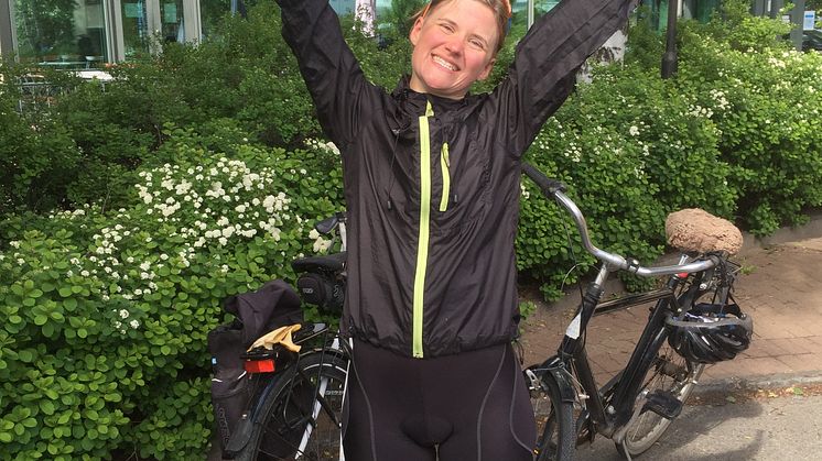 Lisa cyklade och sprang 130 mil för ökad kunskap om ALS