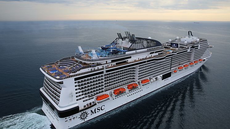 Marlink providing over 300 Mbps for MSC Meraviglia's maiden voyage