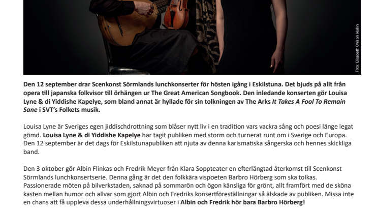 En höst fylld av musikaliska upplevelser