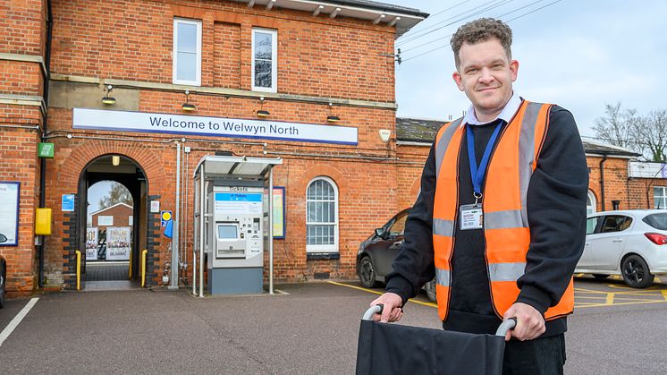 Ross Chapman, ready to assist, at Welwyn North 2