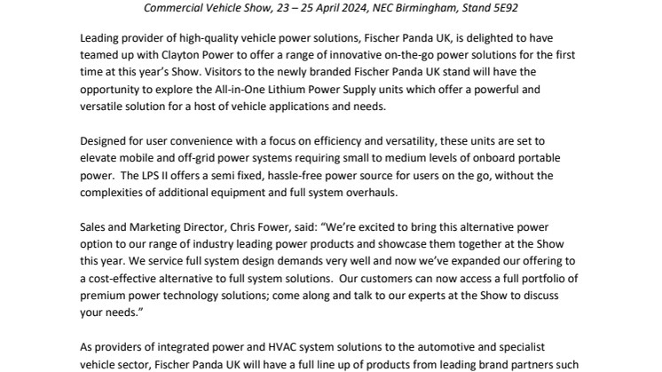 Fischer Panda UK CV Show 2024 Preview .pdf