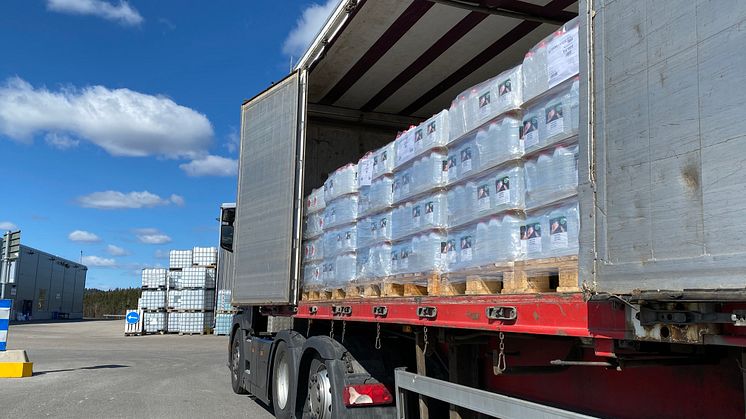 Direkt från produktionslinan till väntade lastbil!