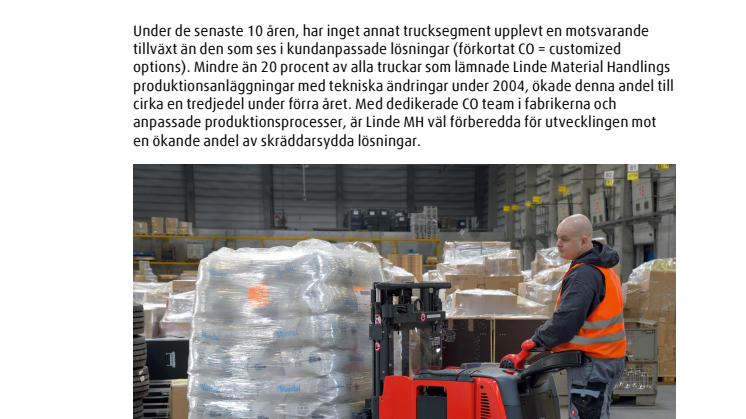 Fler och fler kundanpassade truckar 