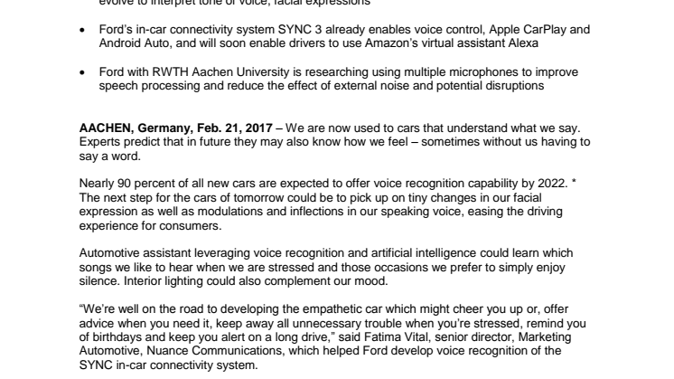 Voice Recognition på MWC 2017
