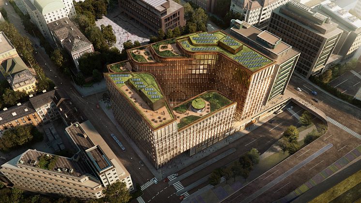 Illustrasjon: Prosjektet VIA i Oslo har ambisjon om BREEAM-NOR Excellent. Ill: Schmidt/Hammer/Lassen (DK)