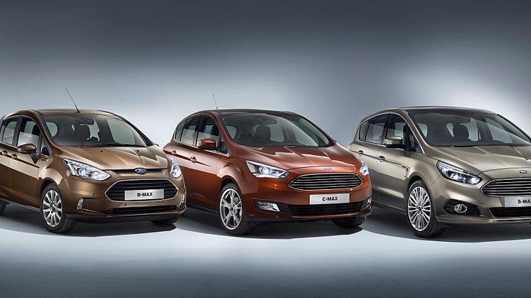 Ford B-MAX, Nye Ford C-MAX og nye Ford S-MAX