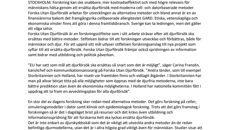 Det är dags att lämna djurförsöken bakom oss