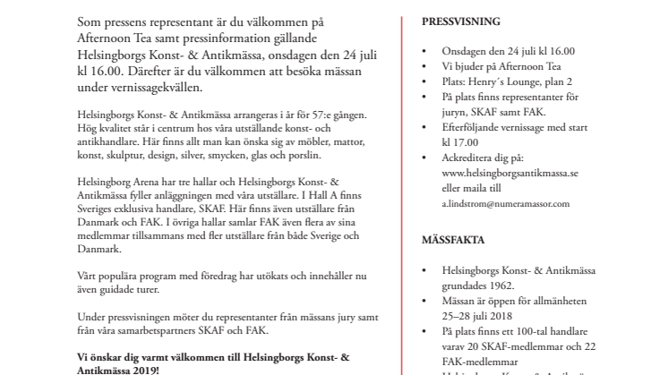 INBJUDAN TILL PRESSVISNING