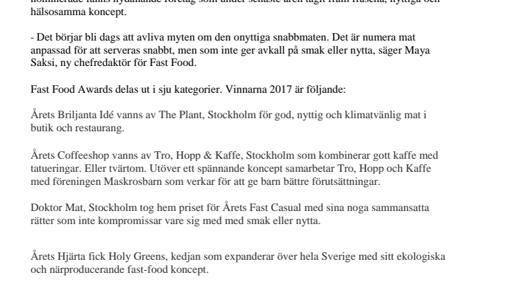 Snabbmatsbranschen blir allt hälsosammare
