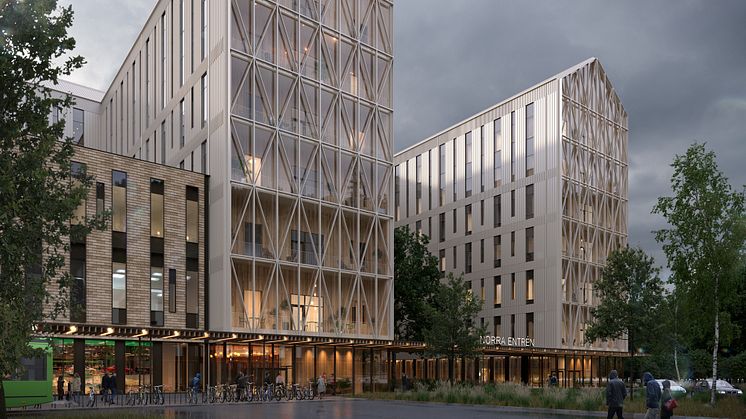 Växjö akutsjukhus, norra entrén