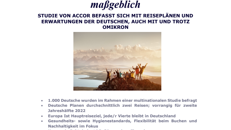Pandemie beeinflusst das Reiseverhalten der Deutschen maßgeblich