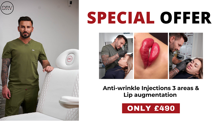 DRV Clinic Exclusive Beauty Offer: Anti-Wrinkle Treatment & Lip Augmentation at Just £490 - A Bold Move in Affordable Aesthetics