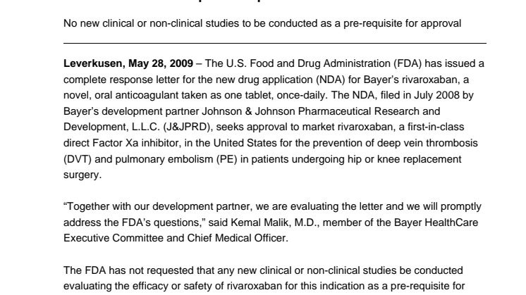 Bayer HealthCare and Genzyme Finalize Strategic Alliance Agreement