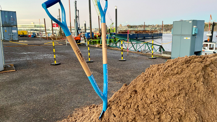 Spadtag för Stockholms nya entré i Värtahamnen