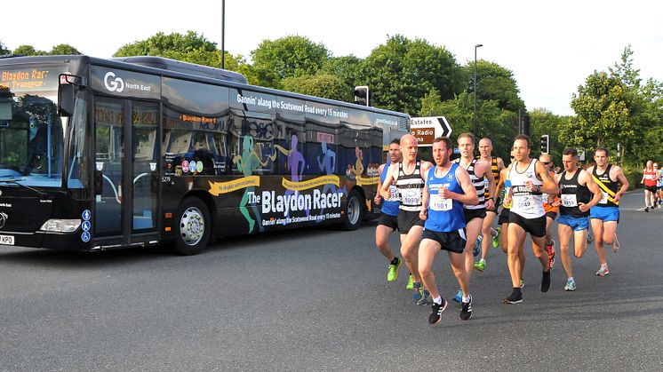 The Blaydon Racer service at the Blaydon Race