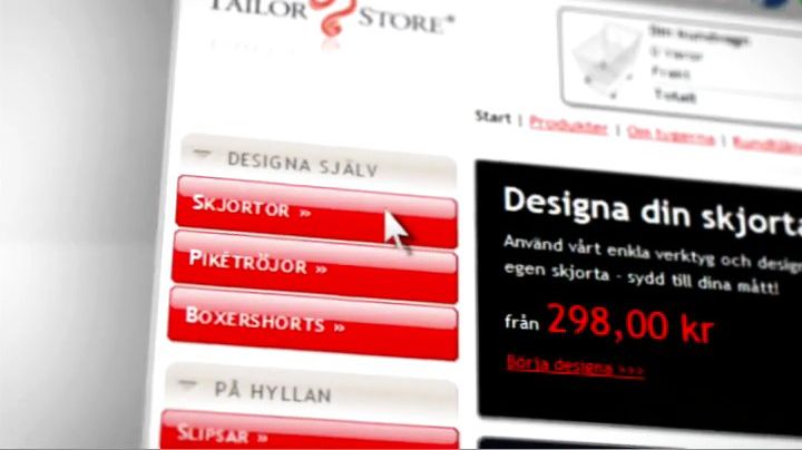 En skräddare i din dator! Designa din egen skjorta och få den sydd med dina egna mått