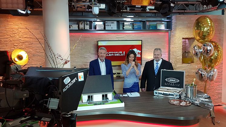Ein Blick ins RTL-Studio während der Auslosung der Gewinnerin