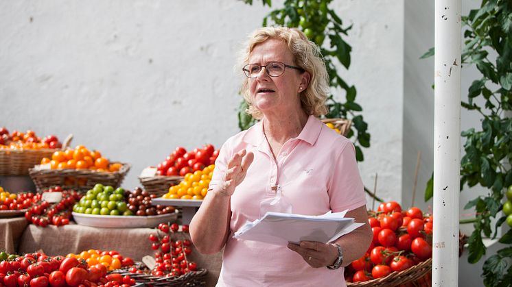 Snart är det dags för första tomatskörden hos Annicka Assarsson