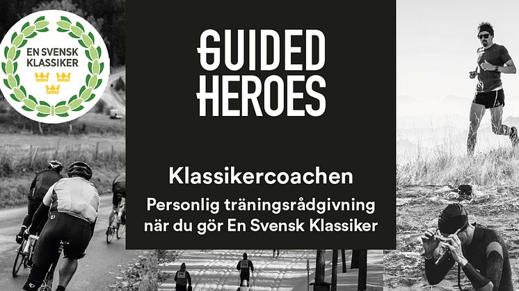 Guided Heroes går in som ny supporter i En Svensk Klassiker, de är ett nytt spännande företag och varumärke med modern träningsrådgivning. 