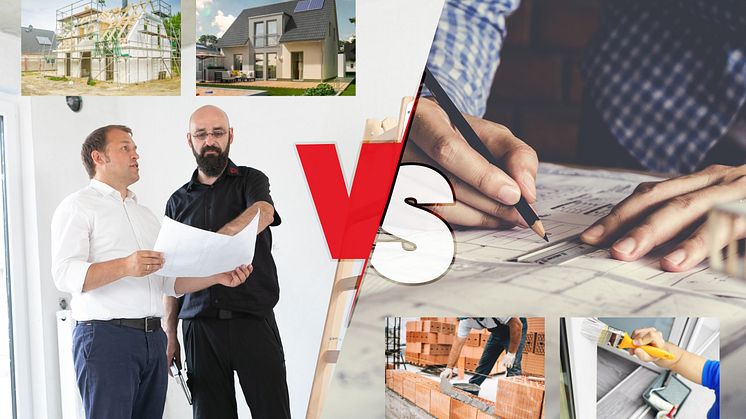 Oft stehen Bauwillige vor der schweren Entscheidung: Architekt oder Massivhausanbieter?