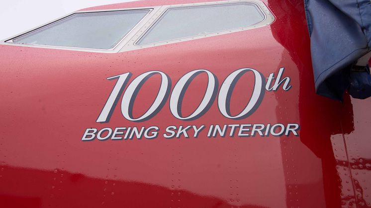 1000th Boeing Sky Interior