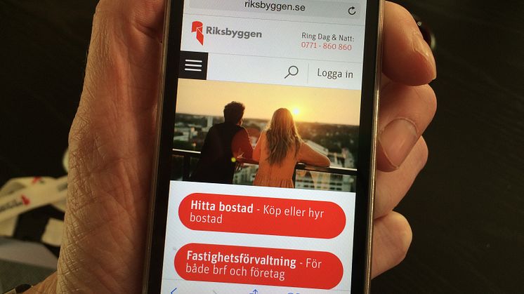 Premiär för Riksbyggens nya hemsida