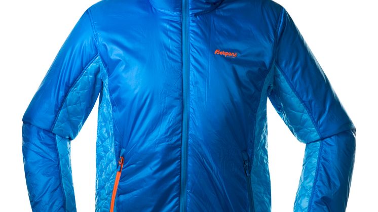 Slogen Lt Ins Jacket - Lt Sea Blue/Br Sea Blue/Neon Orange