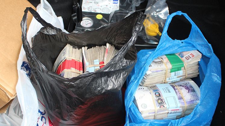 Cash found in Singh's vehicle