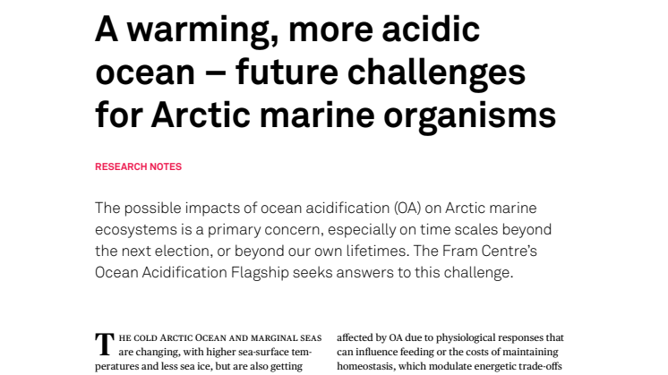 Article in Fram Forum
