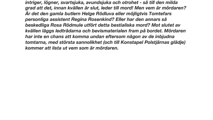 Mord bland tomtar!
