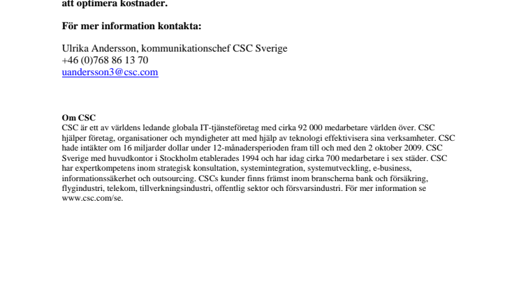 CSC lanserar nytt Dynamic Server-erbjudande