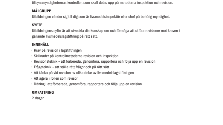 Revisionsteknik för inspektörer
